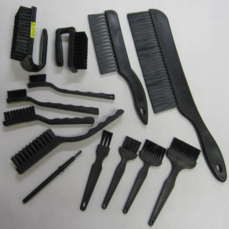 Factory Direct Промышленная нейлоновая Антистатическая щетка U-образная кривошипная щетка с прямой ручкой Маленькая щетка для средних и больших зубных щеток