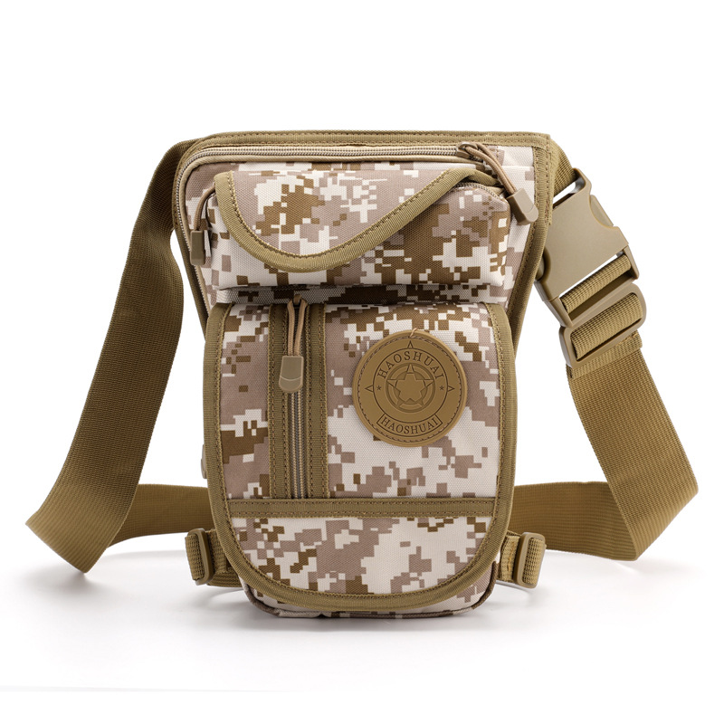 Bolsa de pierna táctica especial transfronteriza nueva bolsa de cintura de pesca bolsa de pecho multifuncional al aire libre bolsa de hombro bolsa de pierna de ventilador militar