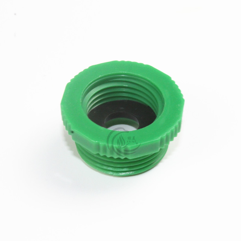 Junta de conversión de plástico verde de 4 puntos a 6 puntos se puede conectar a la bifurcación del pezón Jardín Jardín accesorios de tubería