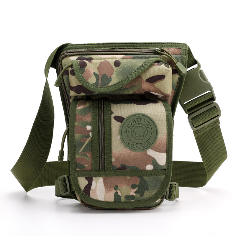 Bolsa de pierna táctica especial transfronteriza nueva bolsa de cintura de pesca bolsa de pecho multifuncional al aire libre bolsa de hombro bolsa de pierna de ventilador militar