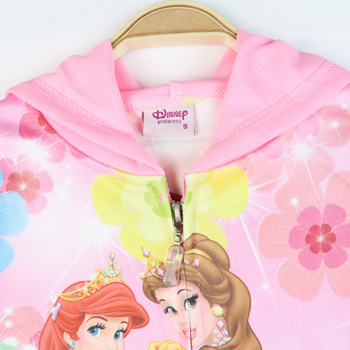 Children's Hooded Jacket 2024 Spring and Autumn Style Women's Coat Cardigan Factory Direct Sale Little Girl Mermaid Sweatshirt