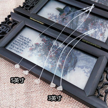 标签吊牌绳字母扣透明塑料结实手穿针子母扣挂绳服装配件捆紧带