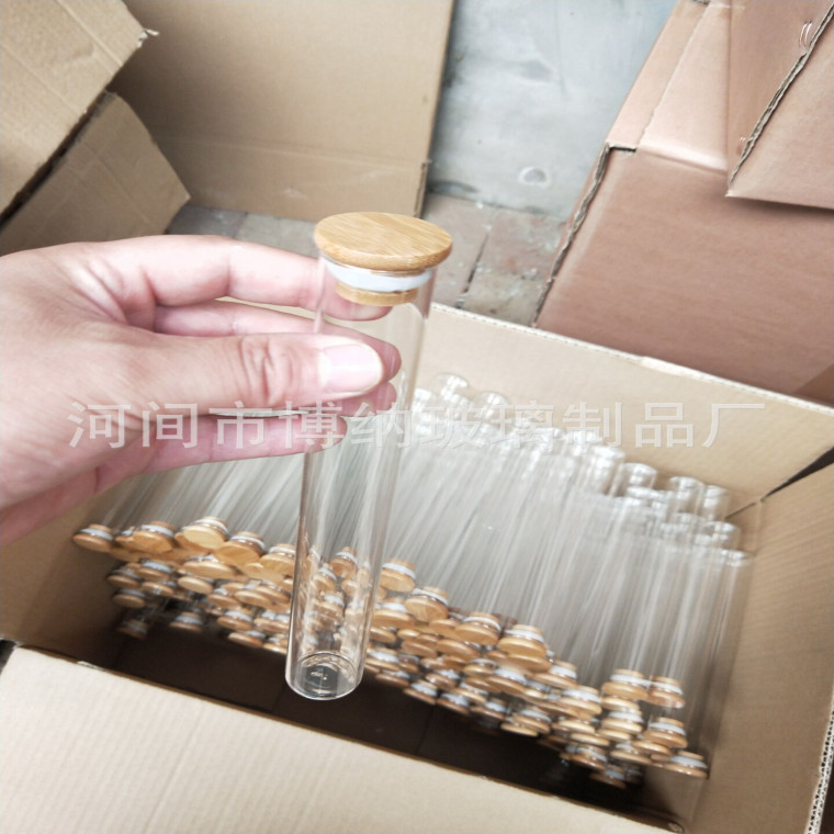 各种规格线香玻璃试管带盖圆底平底玻璃试管刻度卷边玻璃试管