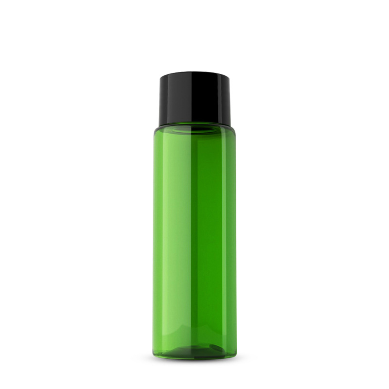 30ml hombro plano ordinario cubierta transparente sub-botella con tapón interior plástico pequeña botella fábrica directa al por mayor