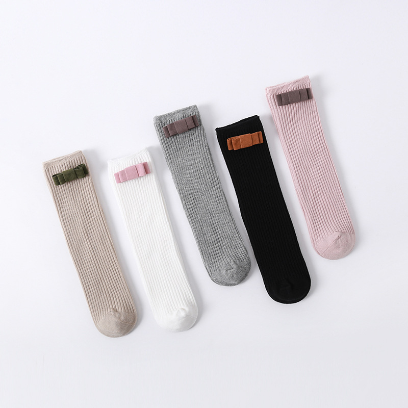 19 nuevos calcetines largos de primavera y otoño de los NIÑOS Calcetines largos de las niñas sin talón-calcetines de bebé recién nacido