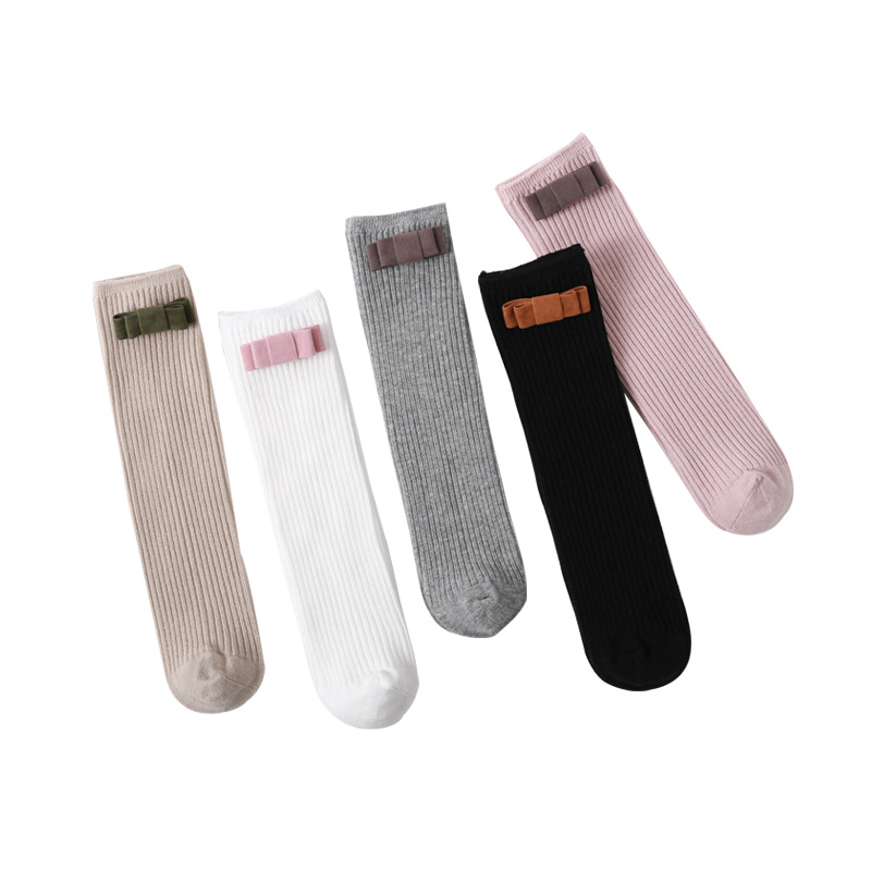 19 nuevos calcetines largos de primavera y otoño de los NIÑOS Calcetines largos de las niñas sin talón-calcetines de bebé recién nacido