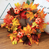 Tingzhang Halloween Flower Ring Decoration Foreign Trade Pumpkin Autumn Maple Leaf Harvest Flower Ring Christmas Flower Ring