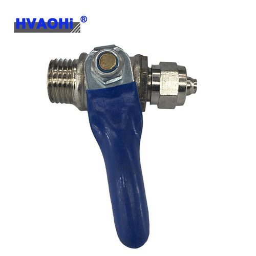 Quick-Acting Ball Valve G1/4, 2-Way Switch Valve with 6/8/10mm Air Hose Connectors—Male Threaded Ends: 6-02/8-02/10-02