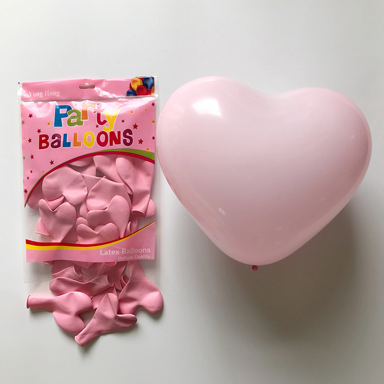 2,2G arreglo de cumpleaños de globo en forma de corazón Día de San Valentín confesión romántica globo en forma de corazón globo macaron al por mayor