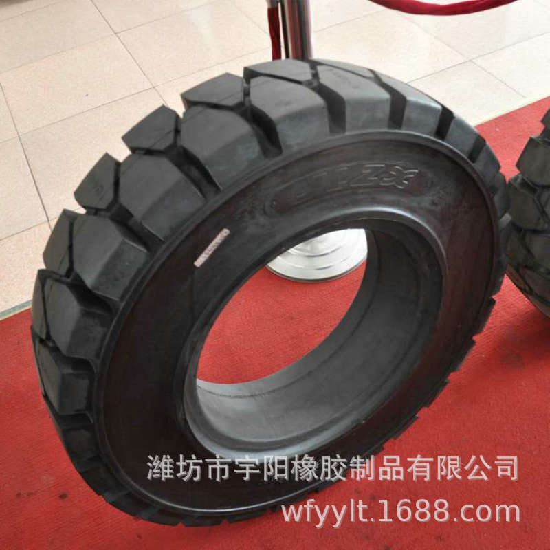 21x8-9叉车轮胎 实心轮胎 工程机械轮胎200/75-9