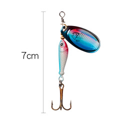 Skimming Shark | Rotating sequined hand-cranked lures, rotating metal sequined lures, rotating iron sliced ​​lures, fake lures wholesale