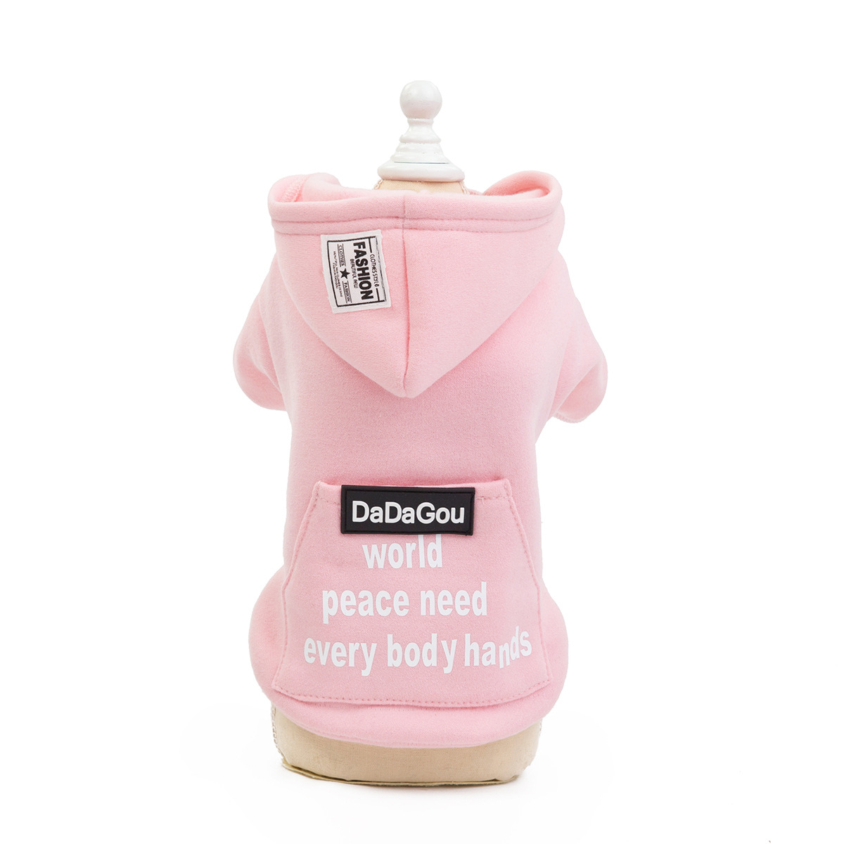 Ropa para mascotas ropa para perros otoño e invierno nuevo oso de peluche tela para perros pequeños 19 suéter de Bolsillo grande