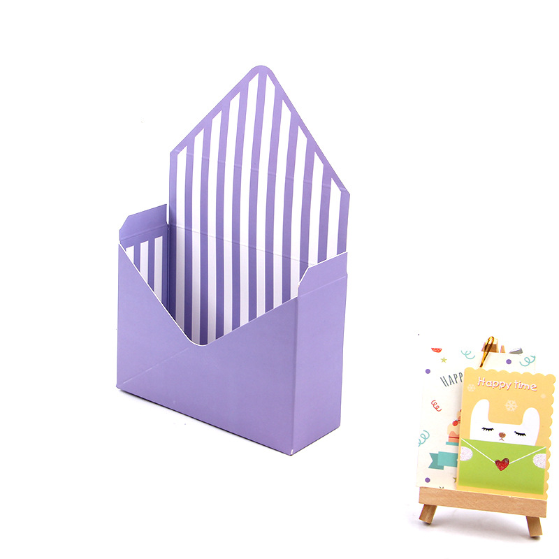 Estilo coreano de moda sobre caja de flores tienda de decoración cesta de flores plegable caja de regalo caja de flores mano sosteniendo caja de flores de cartón