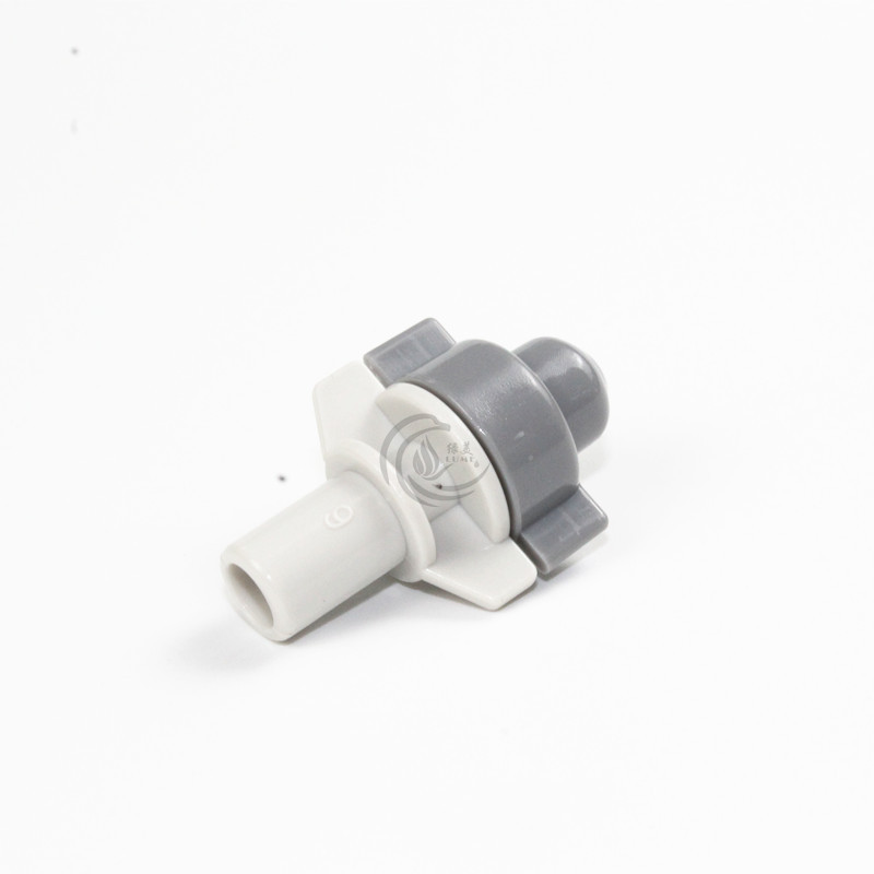 6mm extraíble gris de salida única atomizador micro-boquilla remoción de polvo, cultivo de plántulas, enfriamiento y humidificación, riego de jardinería balcón