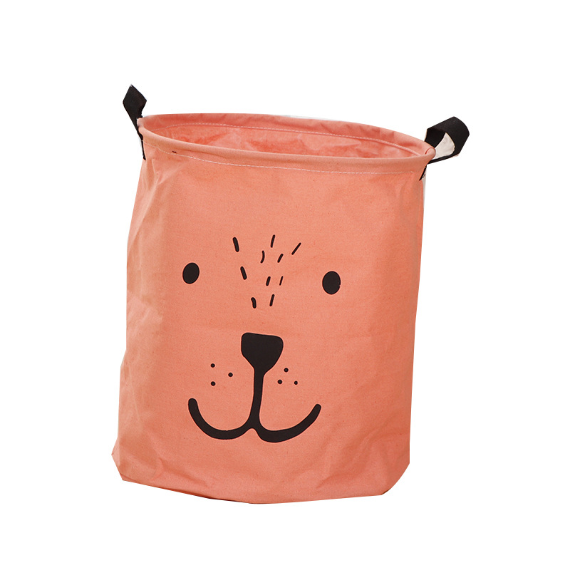 Algodón y lino canasta de lavandería grande canasta de almacenamiento de juguete canasta de almacenamiento de ropa plegable canasta de almacenamiento de tela doméstica