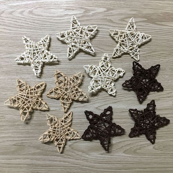 6CM rattan pentagram Christmas Penta -Star Kindergarten classroom…