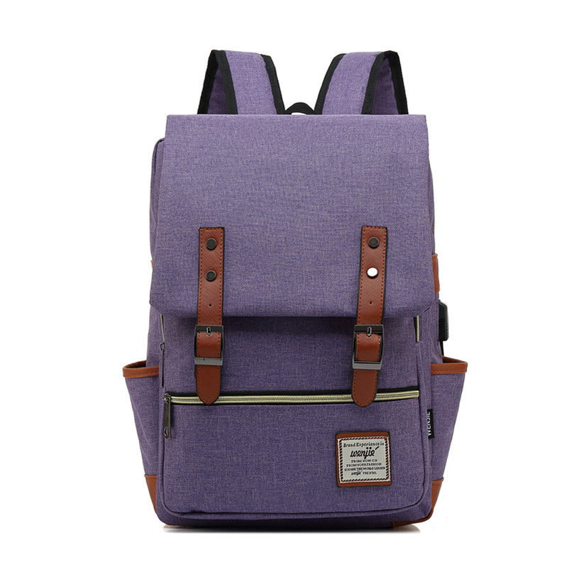 Factory Direct Supply Backpack 2026 New Korean Style Oxford Cloth Travel Bag Women's Canvas Backpack USB Casual