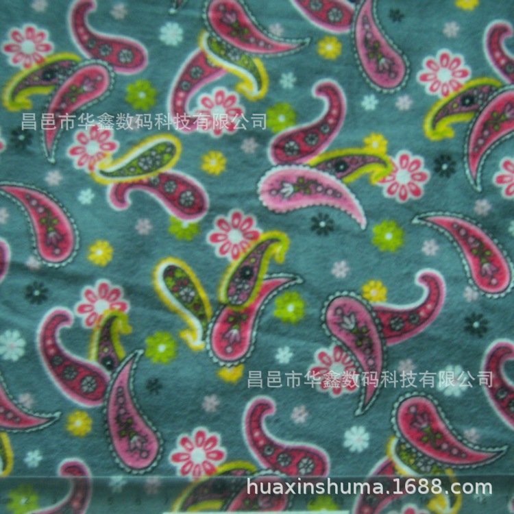 磨绒布 涤棉 长法兰绒 染色印花 来样 双面磨毛布