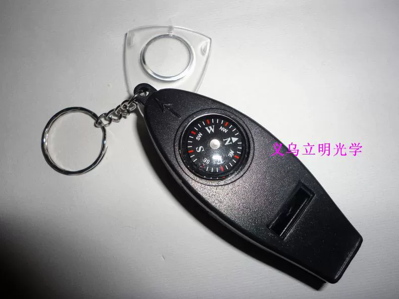 Детский рефери 4-в-1 термометр со свистком и пластиковым лупой, компас, аптечка первой помощи для выживания на открытом воздухе