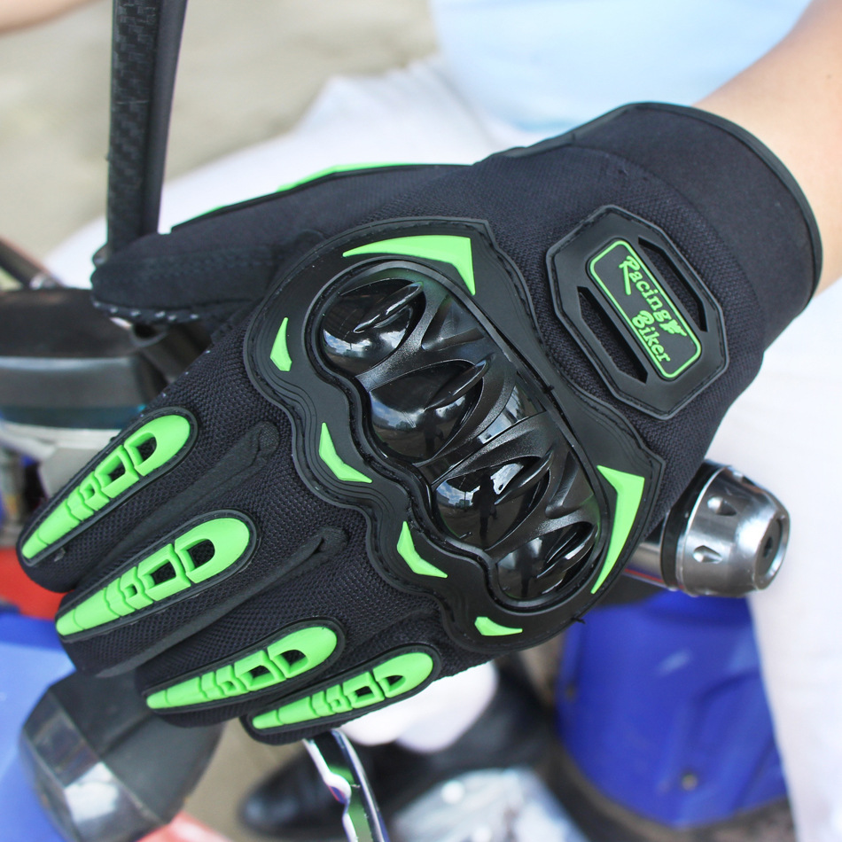 Pantalla táctil de primavera y verano motocicleta Knight guantes anti-caída de la cáscara dura de protección off-road guantes