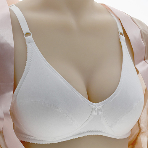 Thin wire-free underwear for middle-aged and elderly women, small cup, sponge-free bra, breathable mommy bra
