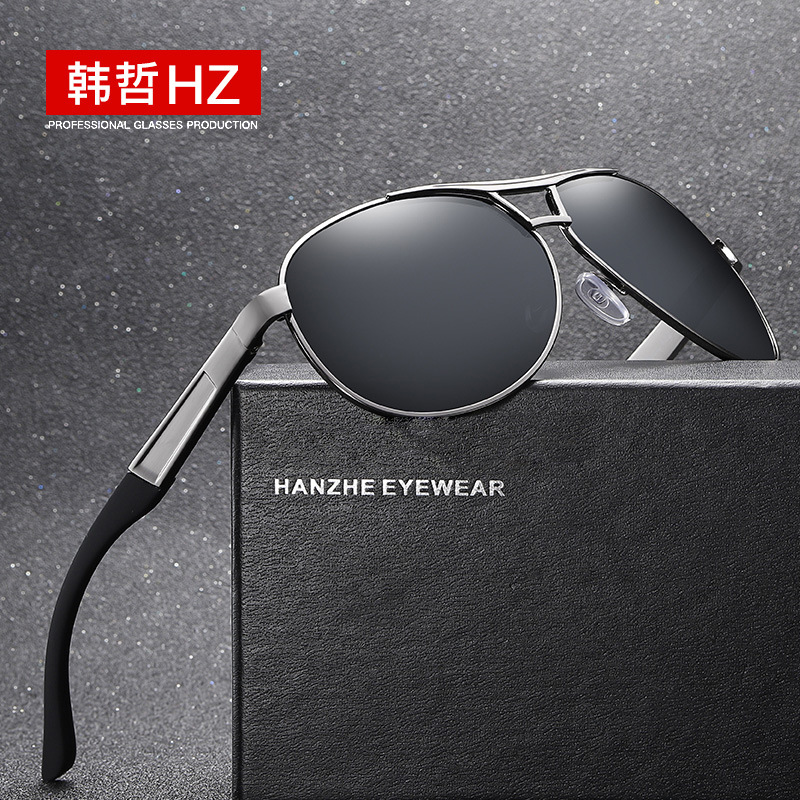 Spot goods 2022 new men's sunglasses hipster polarized glasses frog driver glasses driving glasses sunglasses 8005 direct supply