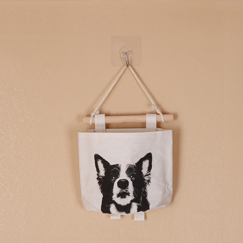 Color de lino solo bolsillo multi-Bolsillo colgante bolsa hogar bolsa nueva zakka almacenamiento bolsa al por mayor