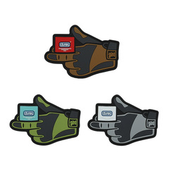3D three-dimensional PVC seal, Velcro, armband, morale badge, gloves