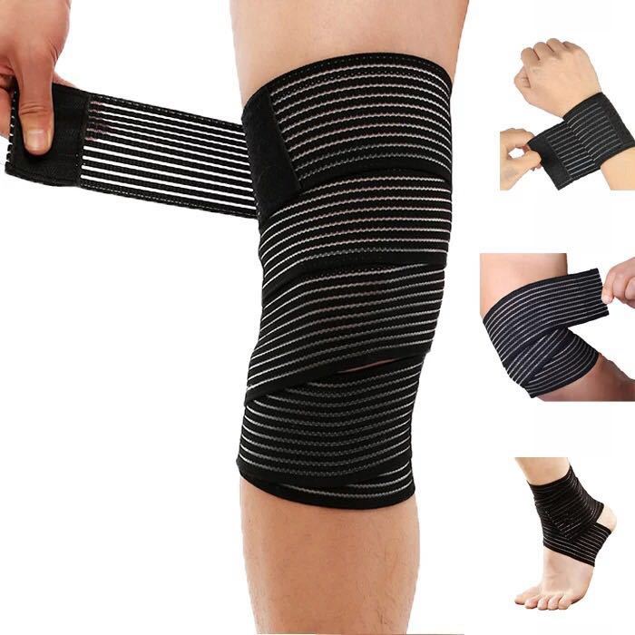 Vendaje protector de muñeca soporte de tobillo fijo soporte de codo autoadhesivo soporte de rodilla de grado médico femenino deportes muslo elástico soporte de pantorrilla elástico Masculino