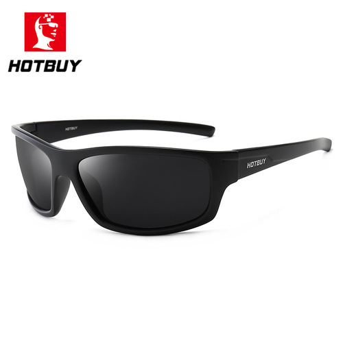 HOTBUY New European and American Style Sports Trendy Polarized Cycling Sunglasses with Square Frames – Outdoor Eyewear Model 3213