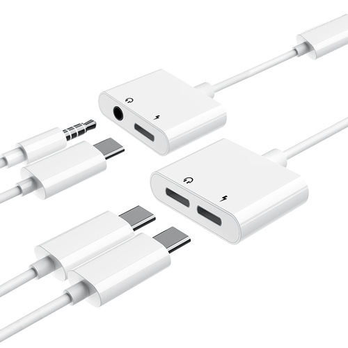 Type-C to Adapter Digital Audio to Connector 3.5mm Headphone Dual-Purpose Adapter for Fast Charging Compatibility with Pro
