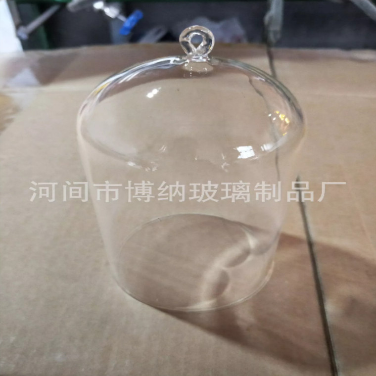 顶部把手异形玻璃罩透明玻璃罩圆形玻璃罩椭圆形玻璃罩防尘玻璃罩
