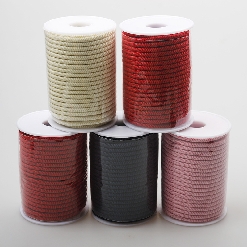 本命年红绳 龙结米兰线绳 编织项链饰品绳2/3/4mm珠宝线DIY手工绳