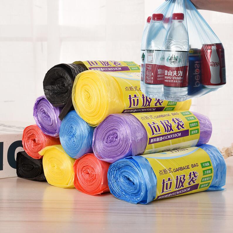 Independently Packaged Garbage Bags Large 50*45cm Garbage Bags Household Black Disposable Classified Garbage Bags