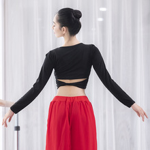 清仓优惠~短款现代舞上衣个性练功服 爵士舞服