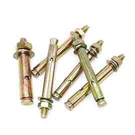 厂家批发国标膨胀螺丝膨胀拉爆螺丝爆炸螺丝M6M8M10M12镀彩锌现货