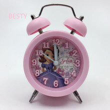 新款hot 2寸闹钟卡通创意mini迷你款 学生床头闹钟kt 复仇联盟3D