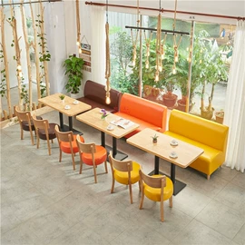 成套餐桌椅;卡座;餐椅