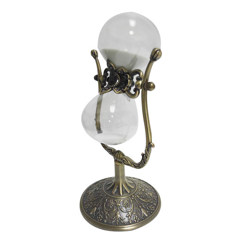 European U-shaped bronze glass time hourglass timer personalized creative office metal ornaments decoration wholesale