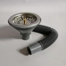 厂家批发不锈钢洗菜盆陶瓷洗衣盆大理石洗衣槽下水器配件下水管