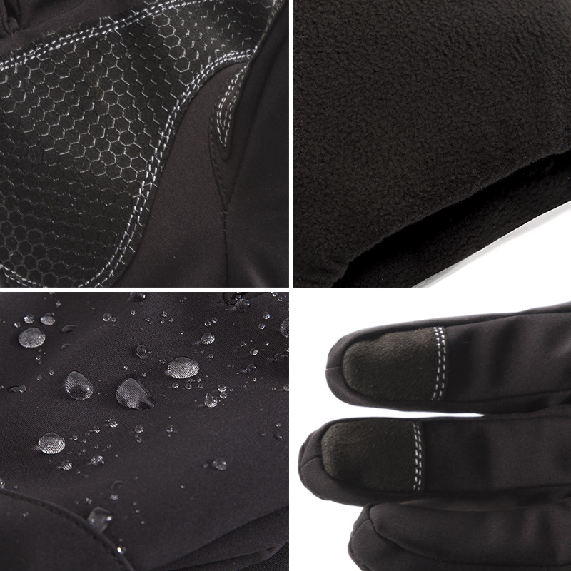 Guantes de esquí transfronterizos de invierno para hombres deportes al aire libre impermeable a prueba de viento cálido forro polar engrosada pantalla táctil equitación femenina