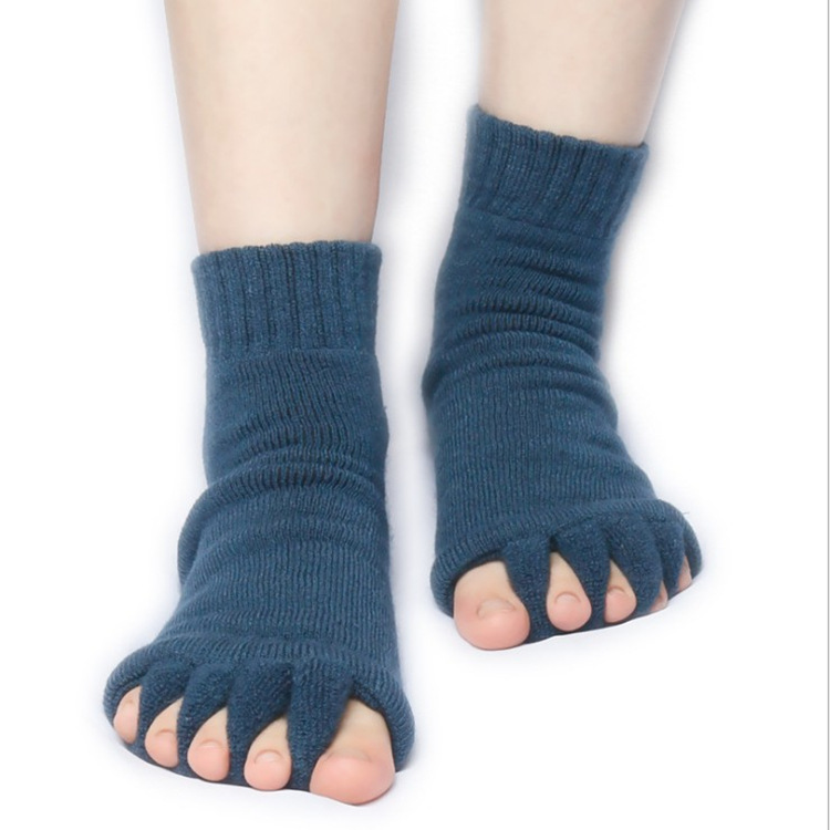 Japanese and Korean yoga five-toe socks toe socks open toe sleeping socks correction thumb valgus massage five-finger socks