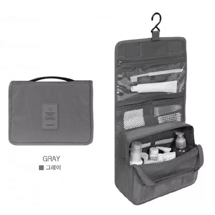 Bolsa de lavado de gancho de viaje grueso impermeable Bolsa de cosméticos multifuncional Bolsa de almacenamiento de ocio Bolsa de lavado Bolsa de almacenamiento personalizada