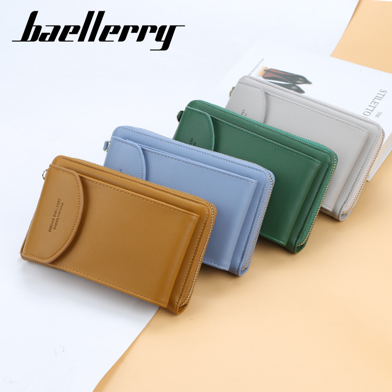 Baellerry monedero transfronterizo bolso del teléfono del hombro del crossbody de las mujeres bolsillo largo de la moneda de la cartera de las mujeres