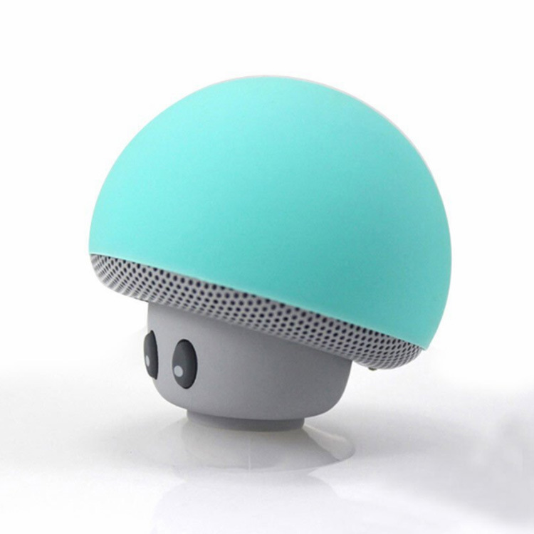Mini altavoz BluetoothDiseño creativo con ventosa en forma de setaAltavoz portátil para teléfono móvil