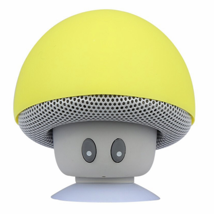 Mini altavoz BluetoothDiseño creativo con ventosa en forma de setaAltavoz portátil para teléfono móvil