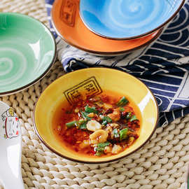 创意陶瓷碟子 中国风个性釉下家用餐具 百货厨房酱油碟家居小醋碟
