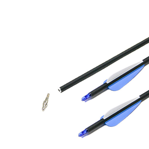 7.8mm rubber feather mixed carbon arrows, mixed carbon arrow shafts, high-strength arrows, arrows for competitive competitions in scenic archery halls