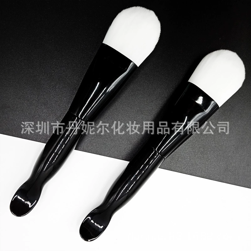 Double-sided Face Brush, Soft Bristles & Silicone Tip, 16 cm, Easy Application