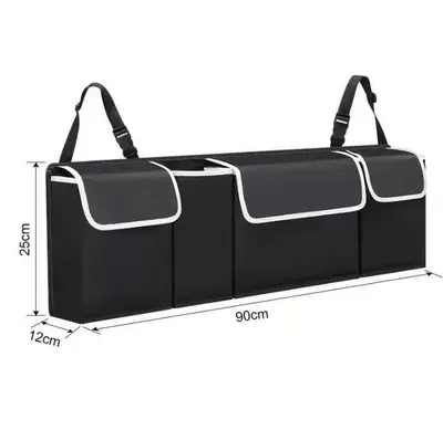 Car trunk storage bag suv car rear seat back hanging bag net bag messy storage hanging bag car supplies (Car storage bag/box) - 901225cm-901225cm